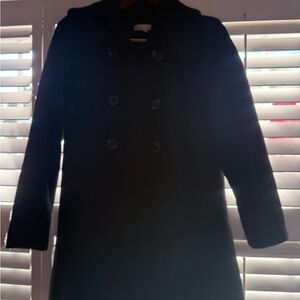 New York & Company Classic Black Pea Coat